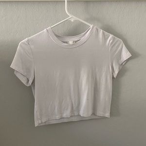 Aritzia White Crop Top